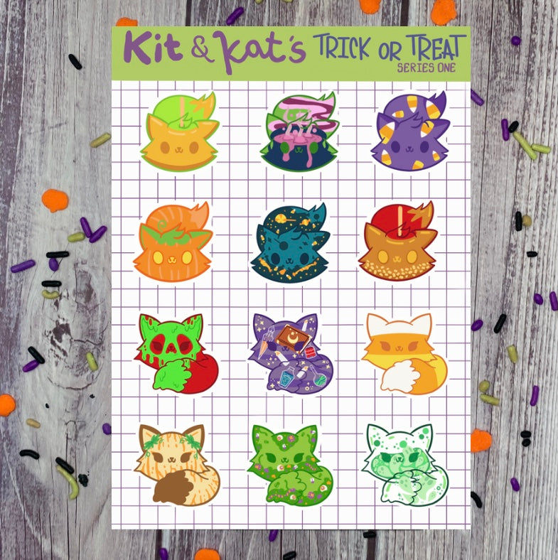 Kit & Kat Sticker Sheet