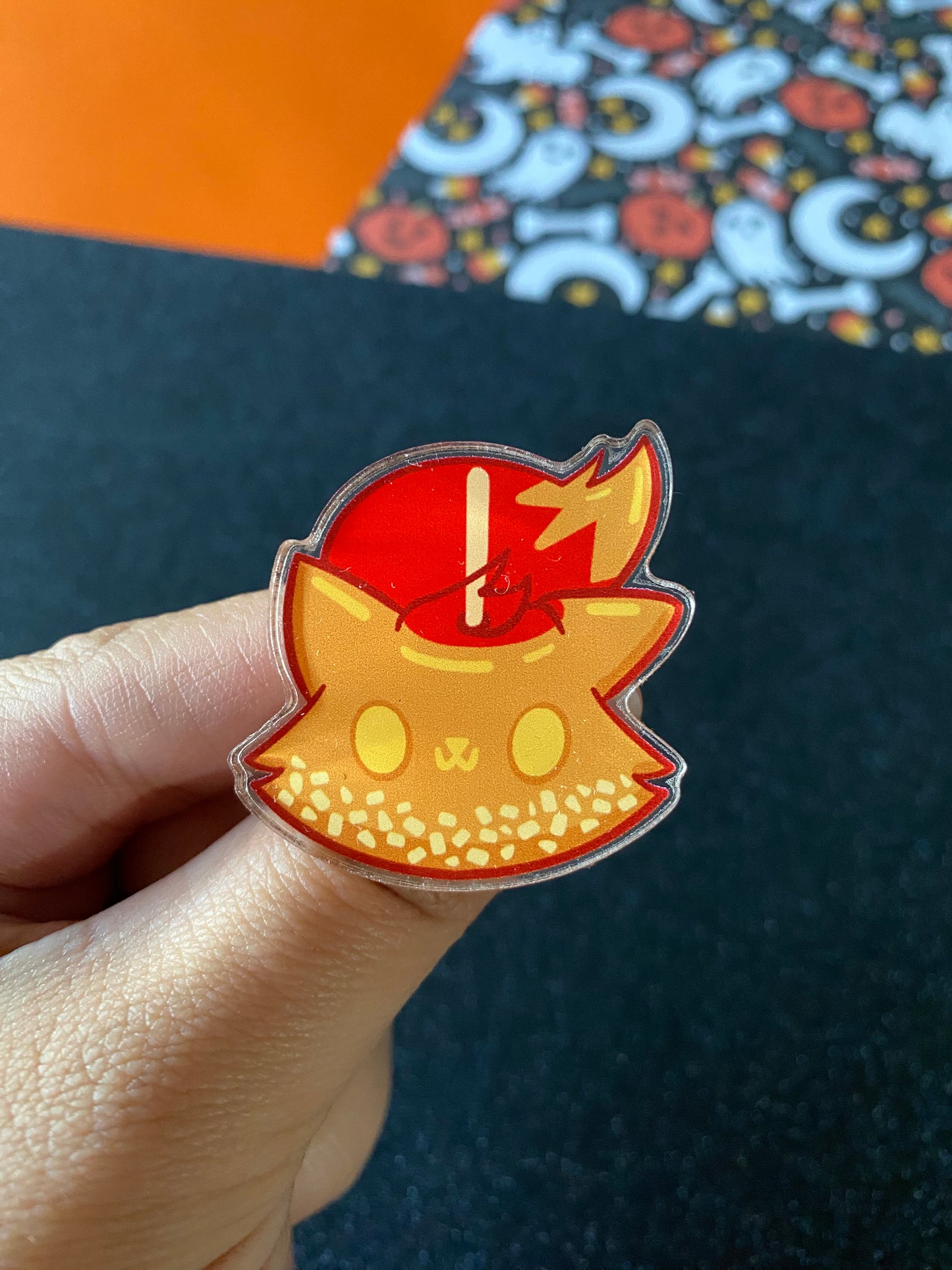 Kit & Kat’s Trick or Treat Acrylic Pin