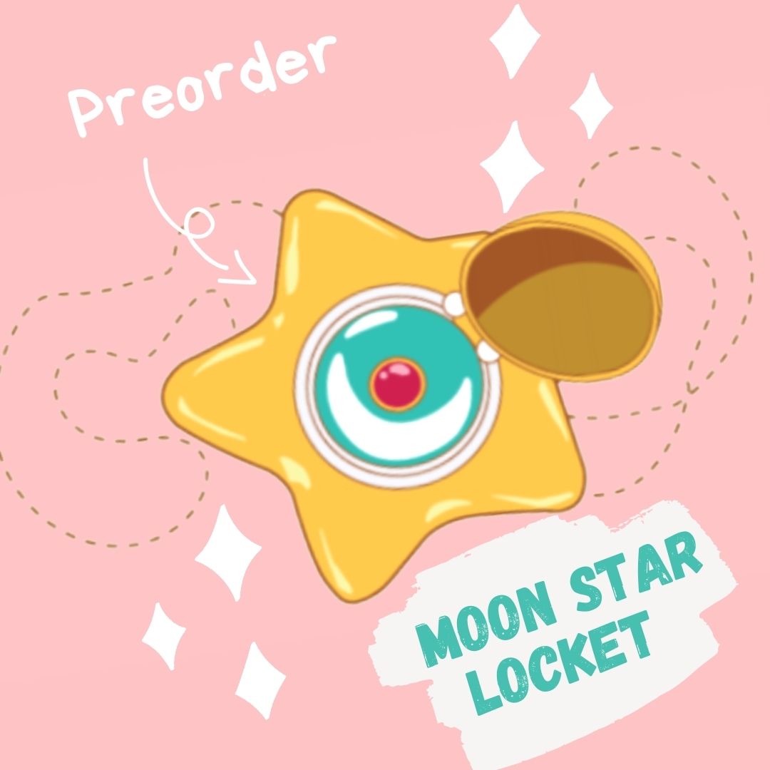 Moon Star Locket Sticker