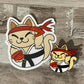 Lucky Fighter Kitty Pin