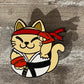 Lucky Fighter Kitty Pin