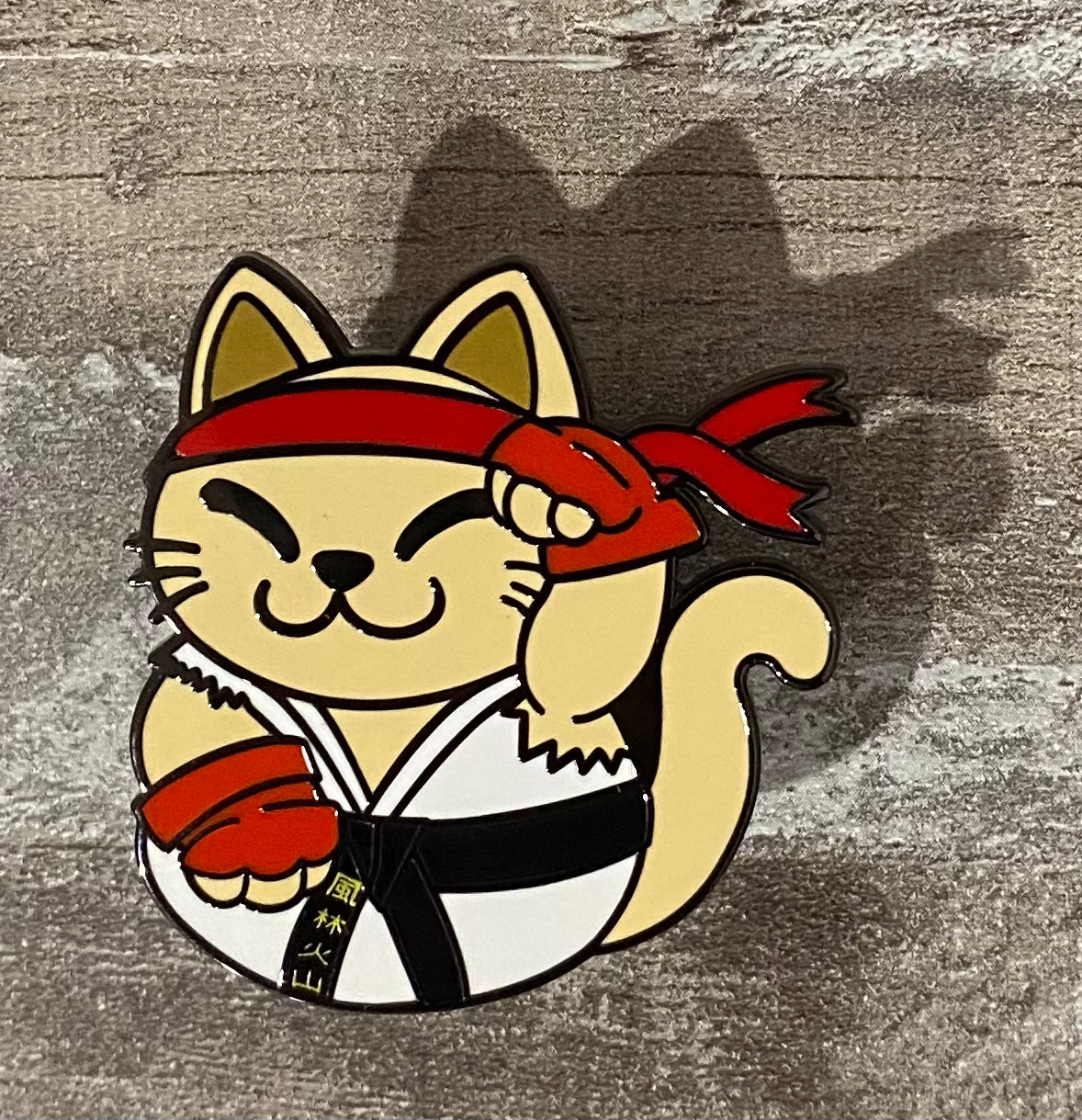 Lucky Fighter Kitty Pin